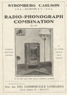 Stromberg Carlson - Radio Phonograph Combination - Pubblicità 1930 - Adv. - Werbung