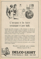 Gruppo Elettrogeno Delco-Light - Pubblicità 1927 - Advertising - Advertising
