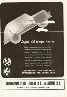 Lavorazione Leghe Leggere - Alluminio - Pubblicità 1940 - Advertising - Publicités