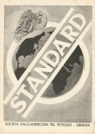 Soc. Italiana Pel Petrolio Genova - Standard - Pubblicità 1933 - Advertis. - Publicités