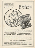 Ovatta Thermogène - Pubblicità 1929 - Advertising - Werbung - Publicité - Pubblicitari