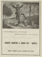 Olio Per Auto Spidoléine - Pubblicità 1925 - Advertising - Werbung - Publicités