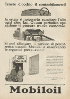 Mobiloil Tenete D'occhio Il Contachilometri - Pubblicità 1927 - Advertis. - Pubblicitari