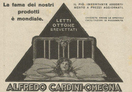 Letti In Ottone Alfredo Cardini - Pubblicità 1927 - Advertising - Publicités