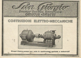 Costruzioni Elettro-Meccaniche SAN GIORGIO - Pubblicità 1931 - Advertising - Reclame