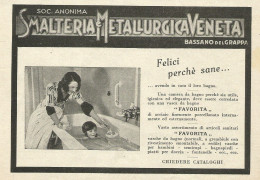 Smalteria Metallurgica Veneta - Pubblicità 1933 - Advertising - Publicités