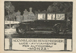 Accumulatori Per Auto Hensemberger - Pubblicità 1927 - Advertising - Advertising