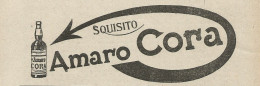 Amaro Cora - Pubblicità 1927 - Advertising - Werbung