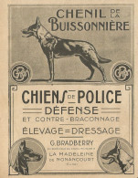 Chenil De La Buissonnière - Pubblicità 1922 - Advertising - Publicités