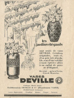 Vases DEVILLE - Pubblicità 1929 - Advertising - Werbung