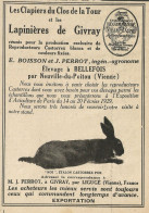 Lapinières De Givray - Pubblicità 1929 - Advertising - Publicités