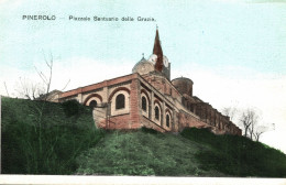 PINEROLO, Torino - San Maurizio - Santuario Madonna Delle Grazie - VG + Francobollo - K132 - Autres & Non Classés