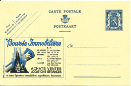 BELGIUM PPS 50C BLUE "SCEAU D'ETAT" SBEP PUBLIBEL 502 UNUSED - Werbepostkarten