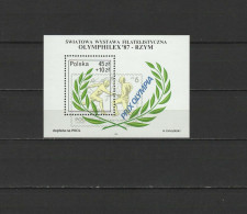 Poland 1987 Olympic Games Seoul, Fencing, Olymphilex S/s MNH - Verano 1988: Seúl