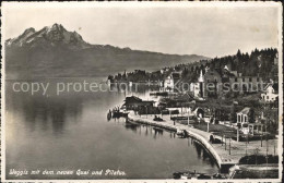 11735991 Weggis Vierwaldstaettersee Mit Neuem Quai Und Pilatus Am Vierwaldst?tte - Altri & Non Classificati