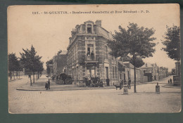 CP - 02 - Saint-Quentin - Boulevard Gambetta - Rue De Bénézet - Saint Quentin