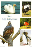 *CPM - 01-VILLARS LES DOMBES - Parc Des Oiseaux - Aigle Royal, Cygne Muet, Casoar, Ibis Rouge, Manchot Gorf - Multivues - Villars-les-Dombes