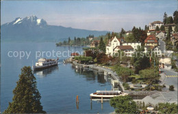 11735922 Weggis Vierwaldstaettersee Promenade Mit Pilatus Weggis - Other & Unclassified