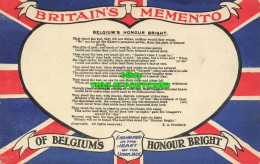 R609549 Britain Memento Of Belgium Honour Bright. Nottingham Music Publishing - World