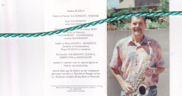 Freddy Saudemont-Eligius, Glasgow 1941, Oostende 2000. Foto Muzikant - Esquela