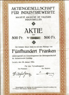 AKTIENGESELLSCHAFT Für INDUSTRIEWERTE (Luzern, CH) - Industry