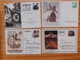 Lpt Of 4  3.Reich WWII Postcards Stationeries (1) - Guerre 1939-45