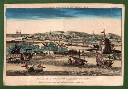 ST-BO CARTAGENA DE INDIAS 1780~ Vue Generalle De Carthagene Ville De L'Amerique Meridionalle -Jacques Chereau - Prenten & Gravure