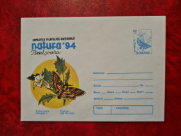 LETTRE ROUMANIE 1994 LETTRE ENTIER NATURA 94 EXPOZITIA FILATELICA NATIONALA TIMISOARA  PAPILLON - Briefe U. Dokumente