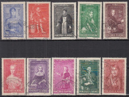MONACO  273-282, Gestempelt, Frühere Herrscher, 1942 - Used Stamps