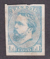 Espagne ESPANA 1874 2 "Différents" Carlos VII 1/2 Real ED 159 MI 6 YV 4 VALENCIA Carlista Nuevo Avec Reste De Charnière. - Carlisten