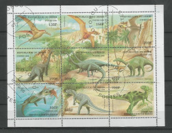 Benin 1998 Prehistoric Fauna Sheet  Y.T. 829/837 (0) - Bénin – Dahomey (1960-...)