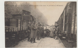 Aubagne " Embarquement D'un Convoi De Prisonniers Allemands " Cachet Au Dos Dépot De Géménos - Aubagne