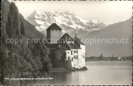 11733038 Chillon Chateau De Chillon Et Dents Du Midi Montreux - Sonstige & Ohne Zuordnung