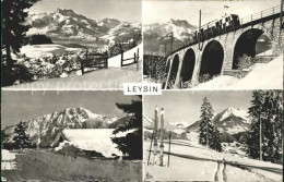 11733024 Leysin Panorama Eisenbahn Viadukt Leysin - Sonstige & Ohne Zuordnung