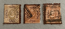 1870 Duloz Takse Stamps 3.type 5-11,5 Irregulär Per. Used Isfila 66/68 - Used Stamps