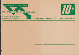 1965, Jedesmal-Postleitzahl Zum:195y 10 Cts ** Linker Rand Durchstochen - Postwaardestukken