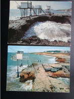 CP 17  SAINT PALAIS SUR MER  Lot De 2 Cartes Postales -  LE PUITS DE LAUTURE A LA GRANDE COTE - Saint-Palais-sur-Mer