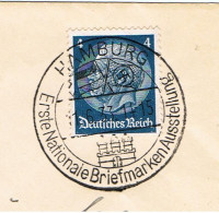 Allemagne / Hambourg / 1933 / Exposition Philatélique Nationale - Storia Postale