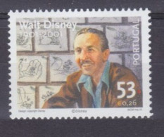 2001 Portugal 2540	 100th Walt Disney - Disney