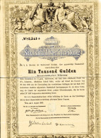 Österreichische STAATSSCHULDVERSCHREIBUNG Von 1868 - Banca & Assicurazione