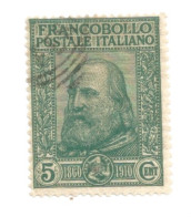 (REGNO D'ITALIA) 1910, RISORGIMENTO E PLEBISCITO, GARIBALDI - Serie Di 4 Francobolli Usati, Annulli Da Periziare - Oblitérés