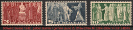 Schweiz Suisse 1942: Gelber Gummi+papier Et Gomme Jaune Zu 216w-218w Mi 328w-330w Yv B313-B315 ** MNH (Zu CHF 260.00) - Neufs