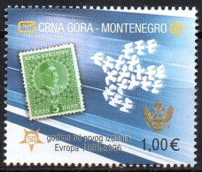 MONTENEGRO 2006 - 1v - MNH - Europa 50 Years Anniv.- Colombe - Pigeon - Peace - Paix - Dove - Stamps On Stamps Taube - Duiven En Duifachtigen