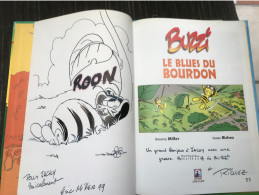 Buzzi 2 Le Blues Du Bourdon EO DEDICACE BE Coeur De Loup 01/1999 Richez Miller (BI2) - Dédicaces