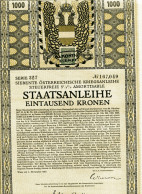 Siebente Österreichische KRIEGS-ANLEIHE Von 1917 - Banque & Assurance