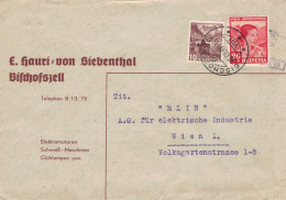 Hauri Von Siebenthal Bischofszell Elektromotoren 1941 ELIN Wien - Zensur OKW - Tracht - Covers & Documents