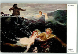 39175107 - Im Spiel Der Wellen Mythologie Wassergott Meerjungfrau Mermaid - Other & Unclassified