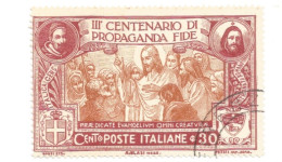 (REGNO D'ITALIA) 1923, PROPAGANDA FIDE, 30c - Francobollo Usato, Annullo Da Periziare (CAT. SASSONE N.132) - Usados