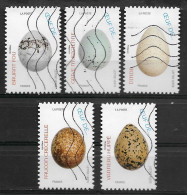 France 2020  Oblitéré Autoadhésif  N° 1841 - 1842 - 1843 - 1845 - 1850    - Faune -  Les Oeufs D'oiseaux - - Used Stamps