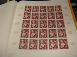 N°  1654 En Feuille  De 25 Timbres Entières Neuves - Ganze Bögen